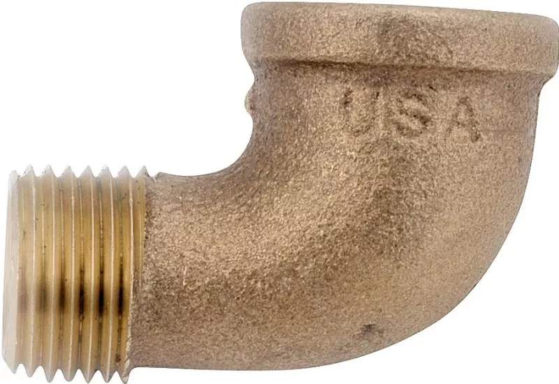 1 BRS 90DEG STR ELBOW