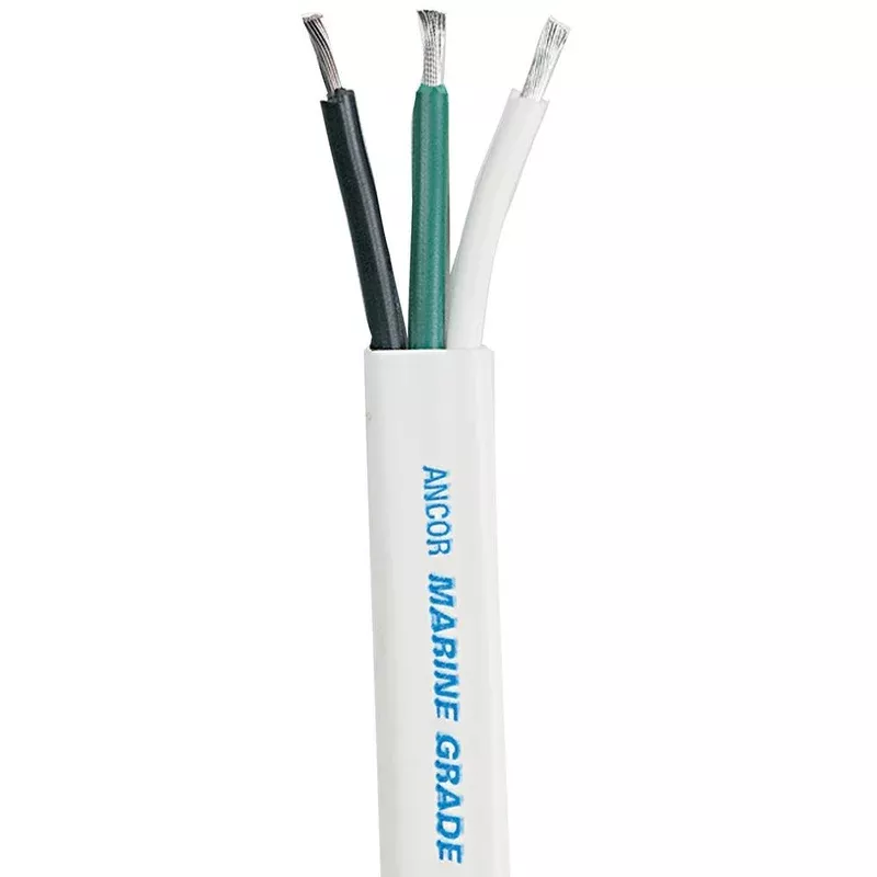 Ancor White Triplex Cable - 16/3 AWG - Flat - 250' [131725]
