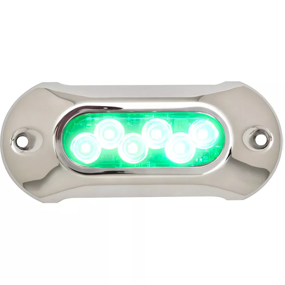 Attwood Light Armor Underwater LED Light - 6 LEDs - Green