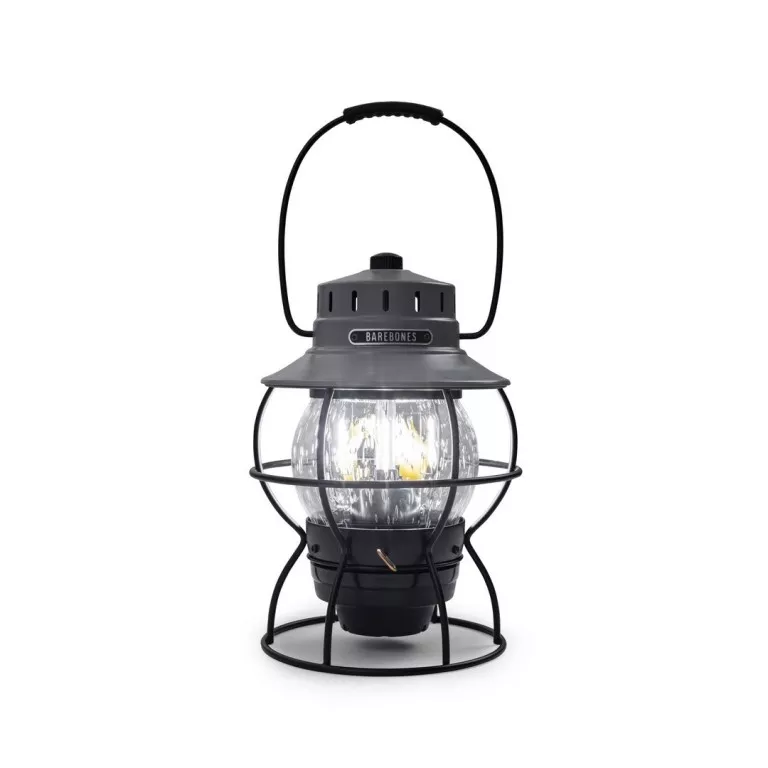 Barebones Railroad Lantern Grey