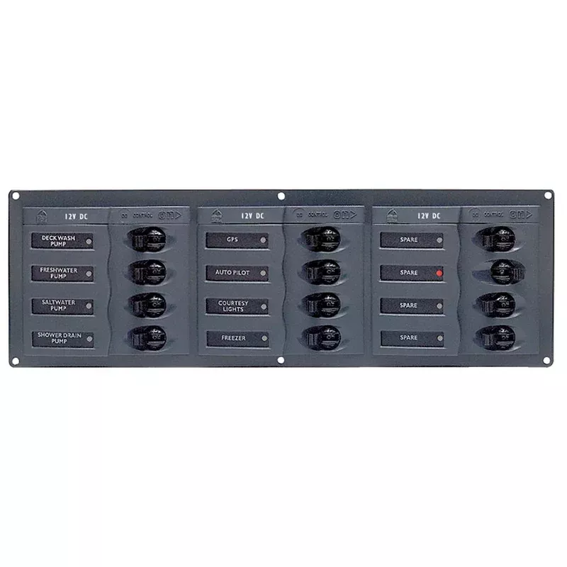 BEP DC Panel - 12-Way - No Meter - Horizontal [902NMH]