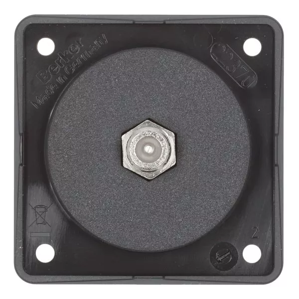Berker Anthracite Antenna Socket - Satellite