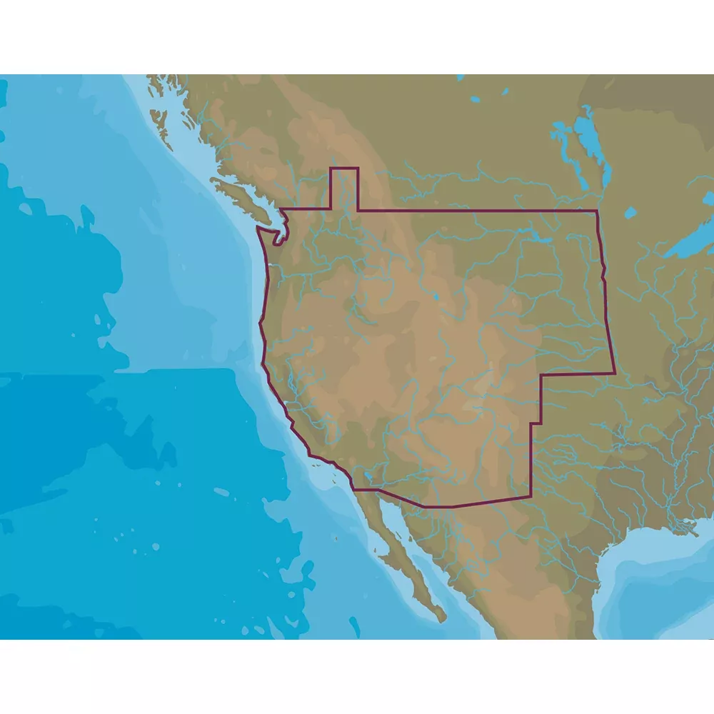 C-MAP 4D Lakes NA-D071 West US Lakes
