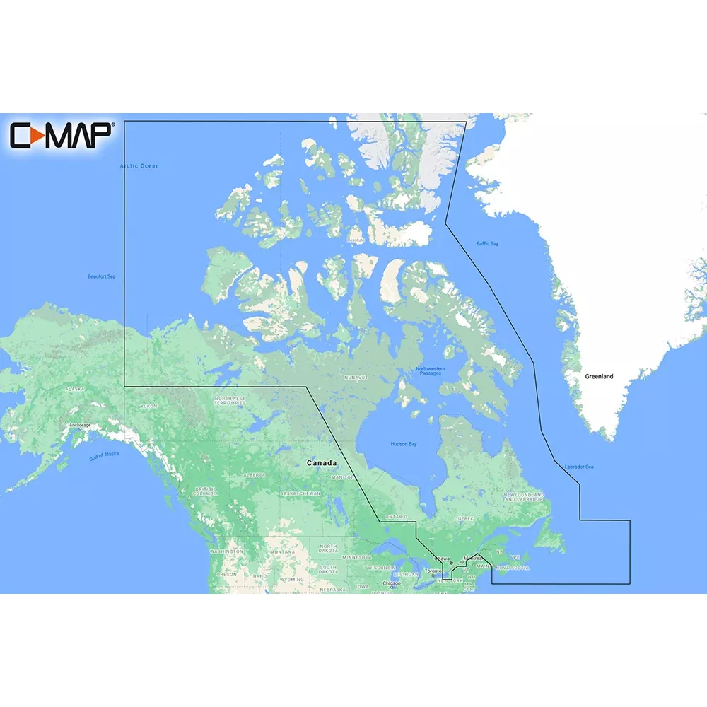C-MAP M-NA-Y209-MS Canada NorthEast REVEAL Coastal Chart