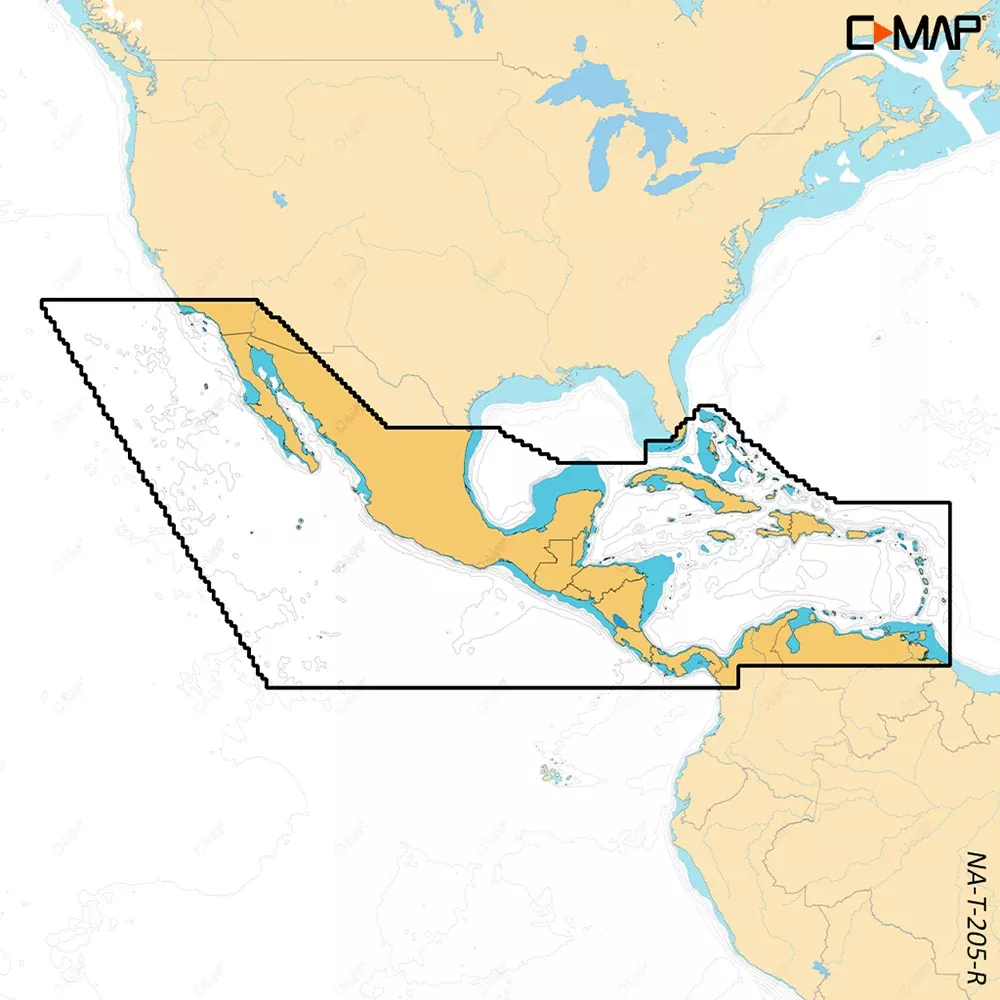 C-MAP REVEAL X - Central AmericaCaribbean