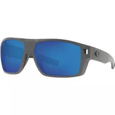 Costa Diego Sunglasses – Matte Gray/Blue Mirror 580G