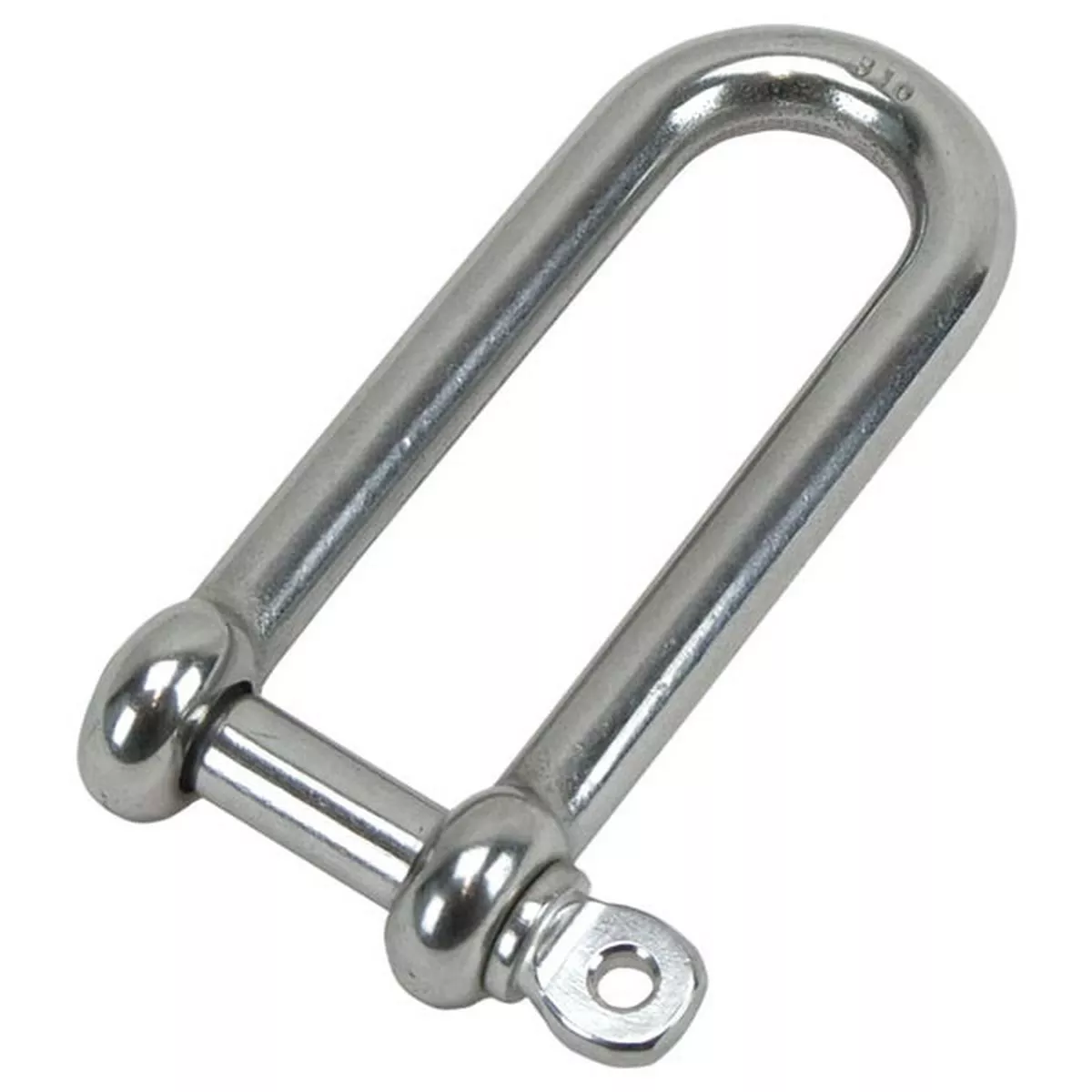 'D' Shackle - Long, 316 Stainless Steel