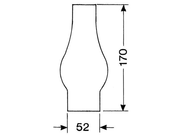 DHR Lamp Glass 2 Ligne 170mm