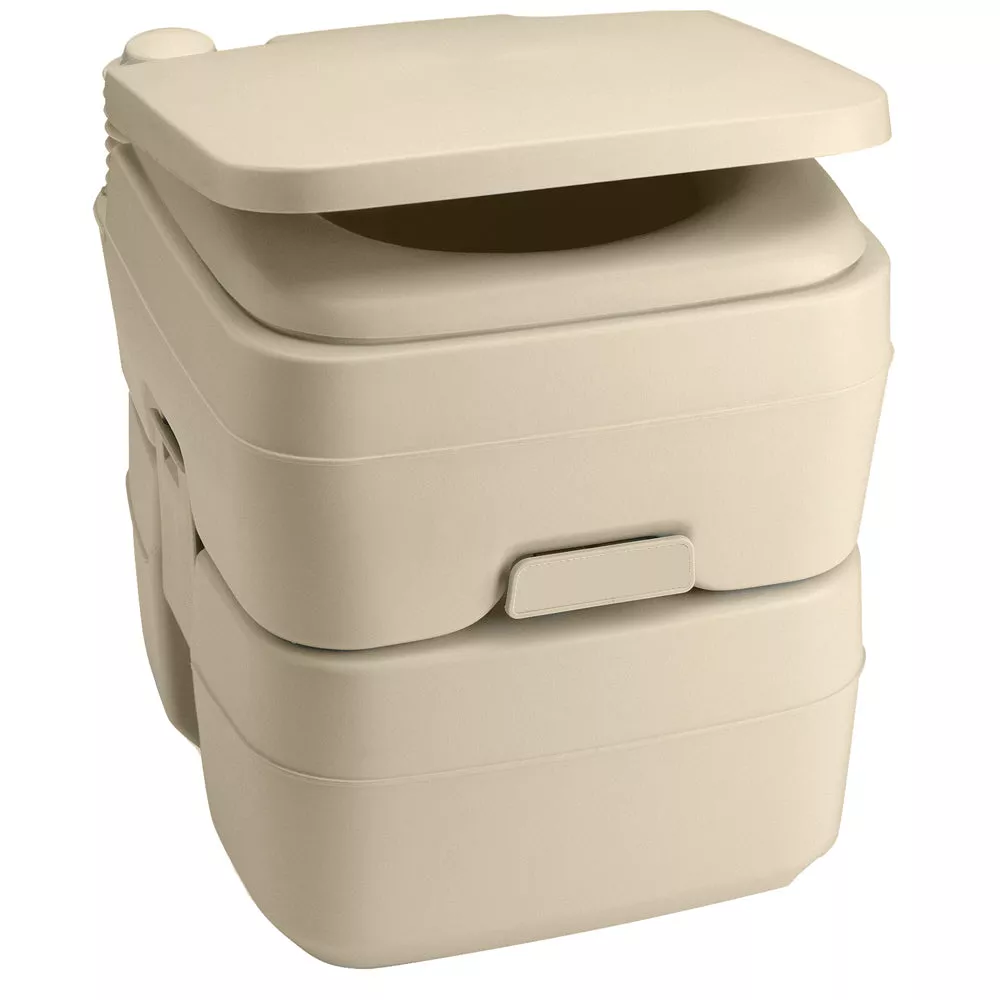 Dometic 965 MSD Portable Toilet w/Mounting Brackets - 5 Gallon - Parchment[311196502]