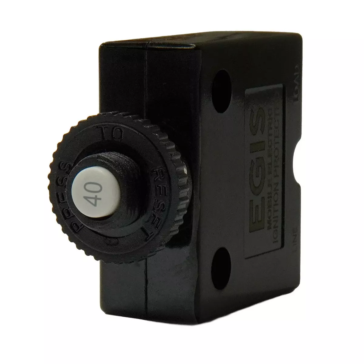 Egis 40A Push Button Panel Mount Circuit Breaker - Spade Terminal [4711-40]