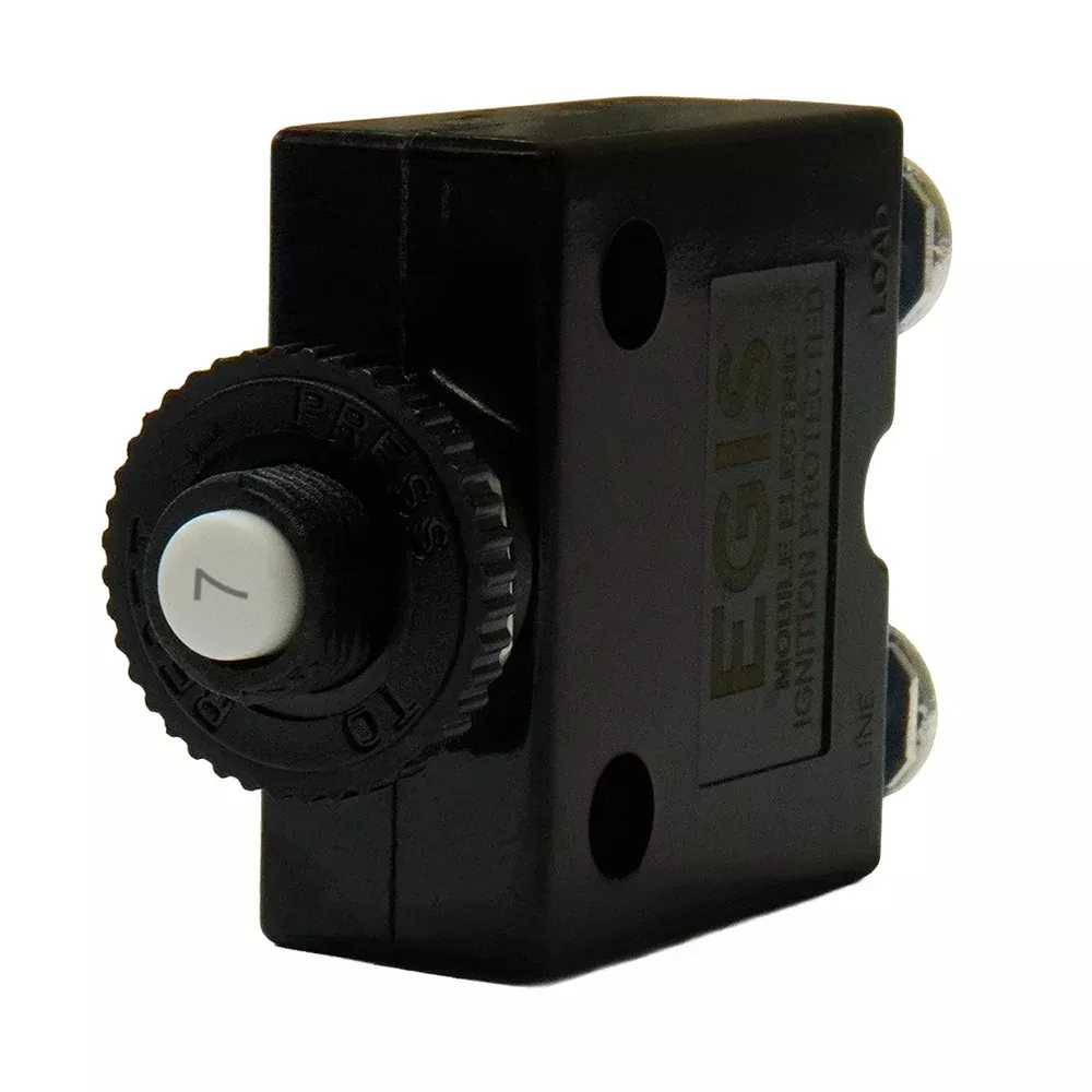 Egis 7A Push Button Panel Mount Circuit Breaker - Screw Terminals [4710-07]