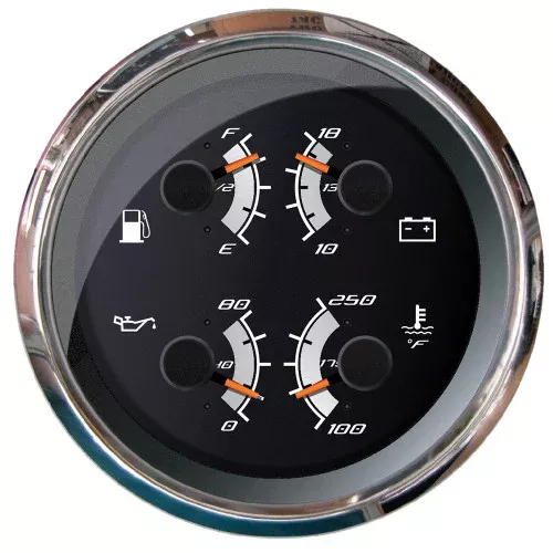 Faria Platinum 4" Multi-Function - Fuel, Oil, VoltWater Temperature