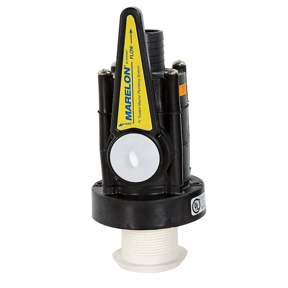 Forespar Marelon Full-Flow Seacock1″ Mushroom Through-Hull [904044ABYC]