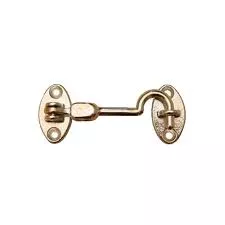 Foresti & Suardi 201A.L - Cabin Hook Double Hinge Brass 60mm