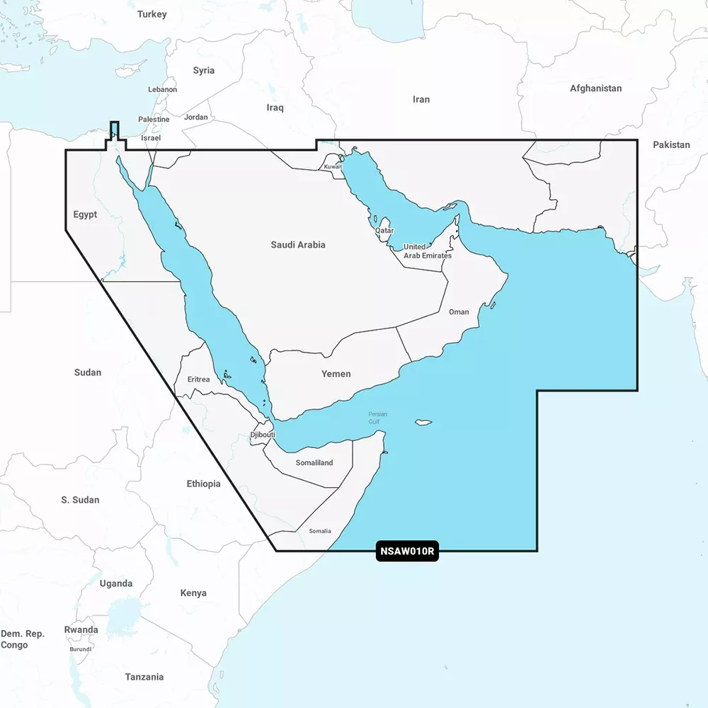 Garmin Navionics+ NSAW010R - The GulfRed Sea - Marine Chart