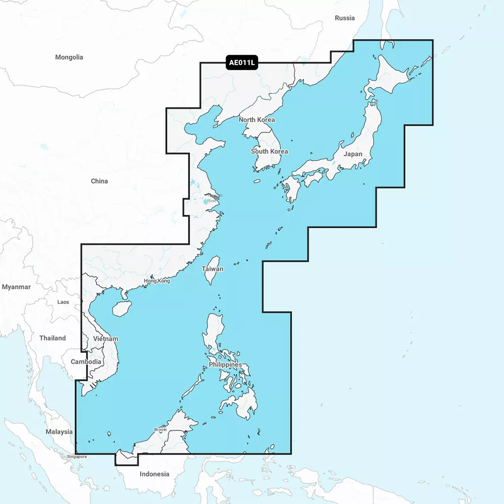Garmin Navionics Vision+ NVAE011L - China SeaJapan - Marine Chart