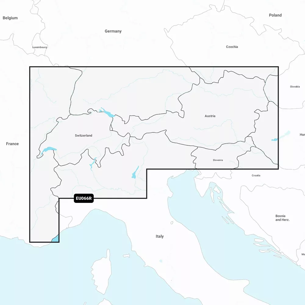 Garmin Navionics Vision+ NVEU066R - Alpine, LakesRivers - Inland Marine Chart