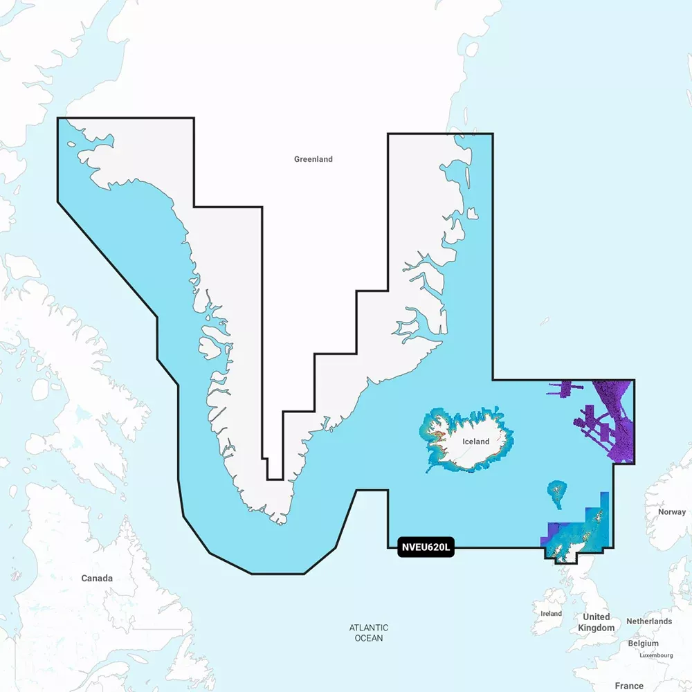 Garmin Navionics Vision+ NVEU620L GreenlandIceland