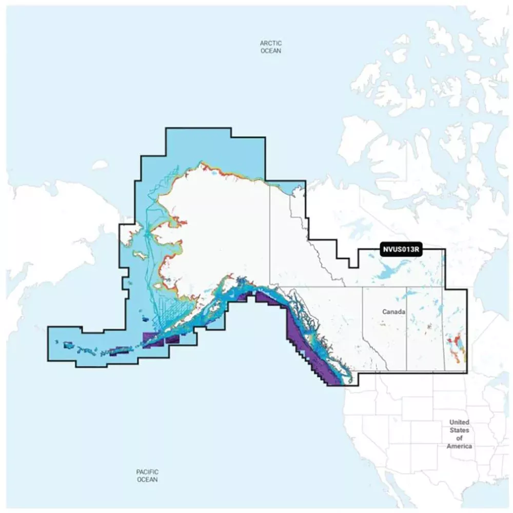 Garmin Navionics Vision+ NVUS013R Canada, WestAlaska