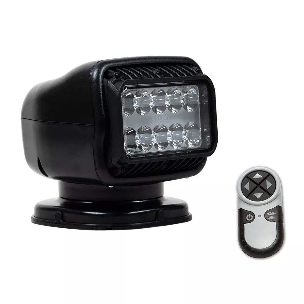 Golight GT Series LED Hybrid Light Permanent Mount w/Hardwired Dash Mount Remote - 12V - White [20208GT]