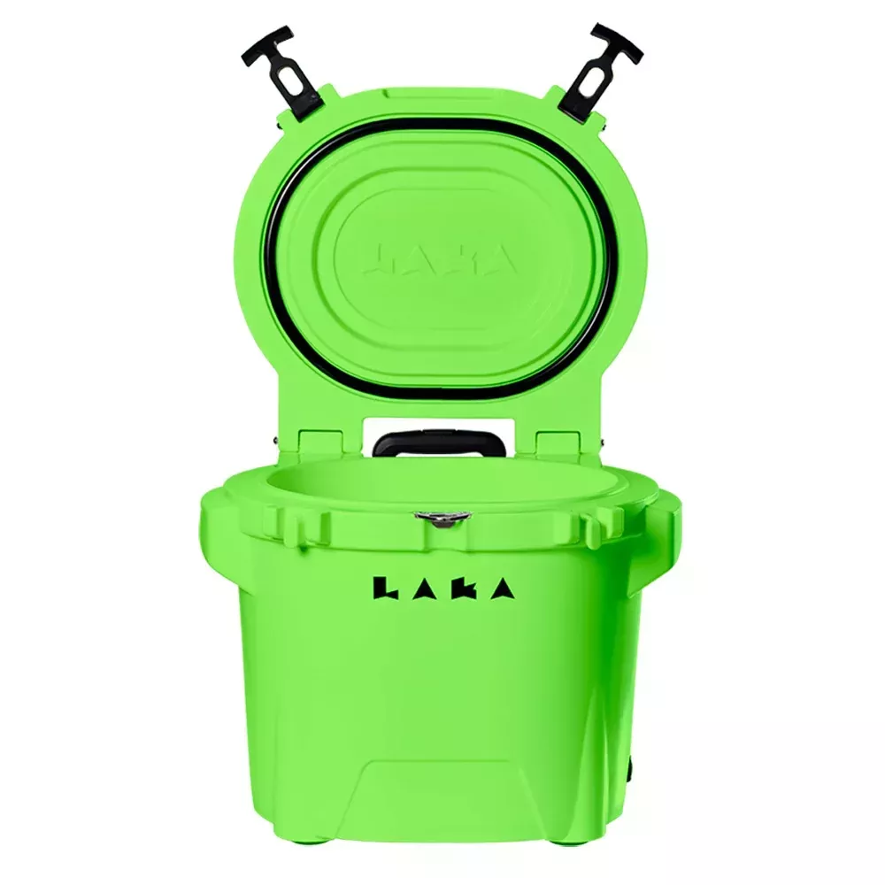 LAKA Coolers 30 Qt Cooler w/Telescoping Handle & Wheels – Lime Green | 1083