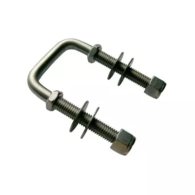 Marpac Galvanized Square U-Bolts - 1/2” Thread - 4-3/16” Long - 3-1/16" Inside Width