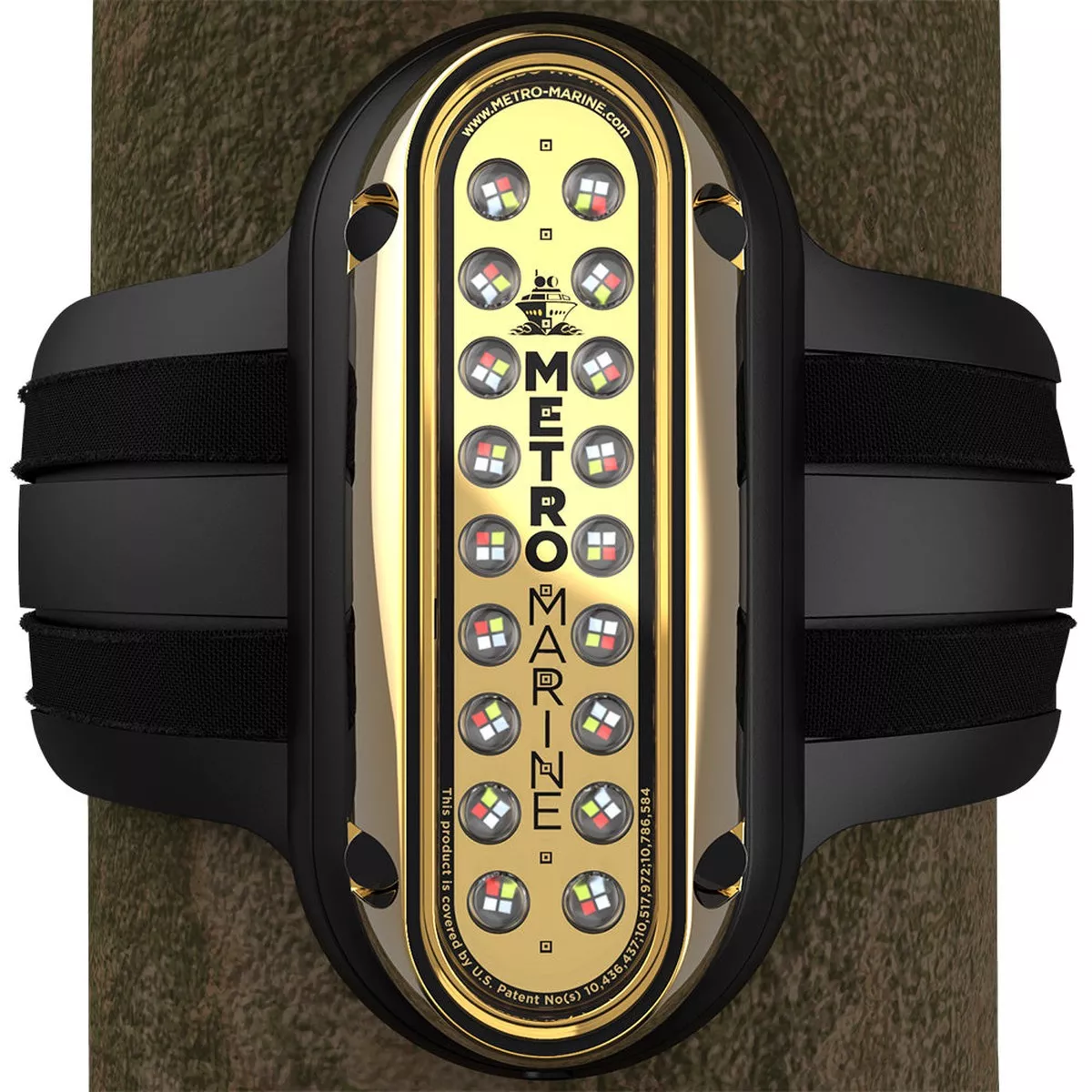 Metro Marine High-Output Vertical Piling Mount Light w/Intelligent Full Spectrum LEDs - RGBW, 45 Beam [F-PME1-V-FS-45]