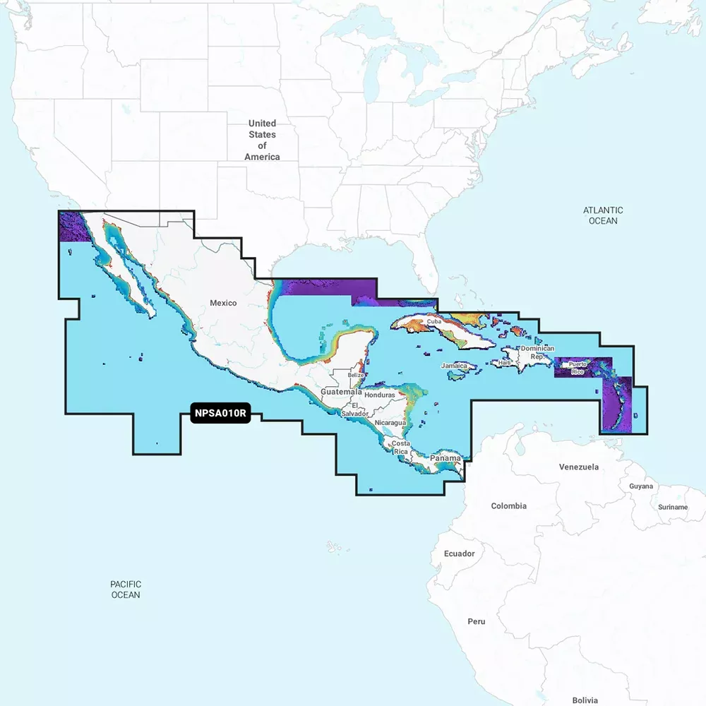 Navionics Platinum+ NPSA010R - Central AmericaCaribbean