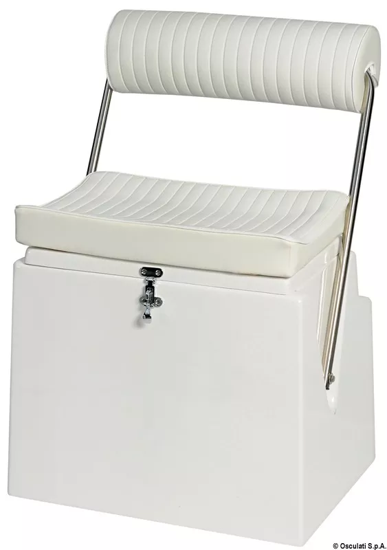 Osculati 48.292.04 - Jolly 4 Helm Seat with Foldable Backrest, 60 cm Single Seat