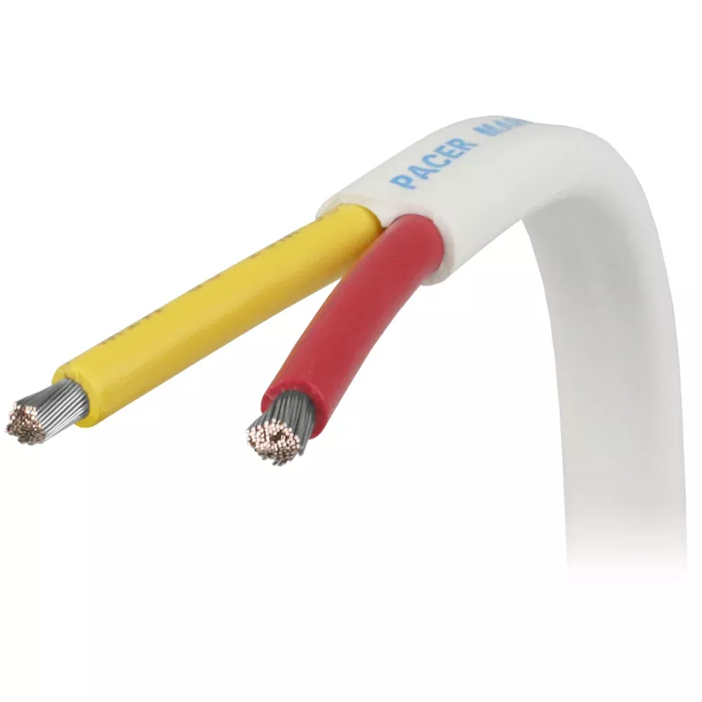 Pacer 12/2 AWG Safety Duplex Cable - Flat Cable - Red/Yellow - 500'