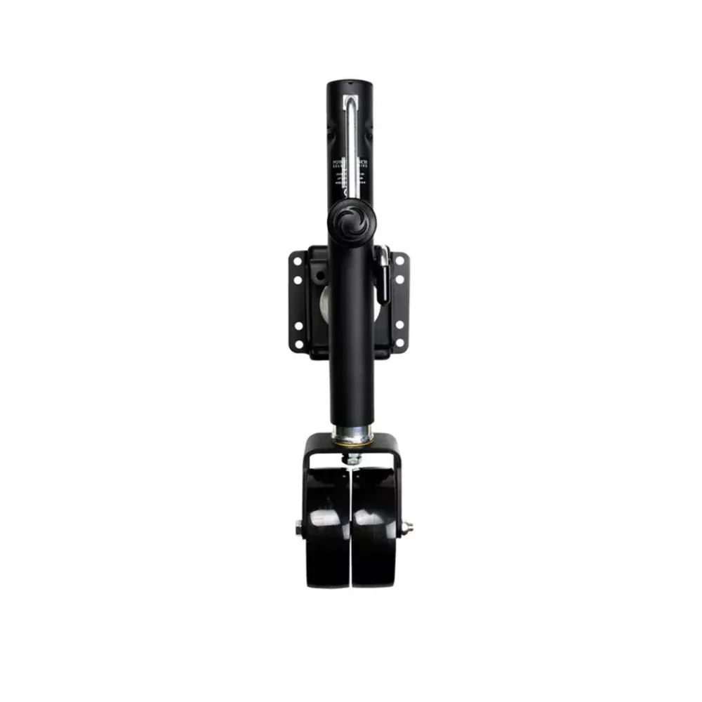 Powerwinch Select Series Jack - 1500lb, Weld-On, Double Wheel, Carbon Black [21400-J-1500-W2-B-R]
