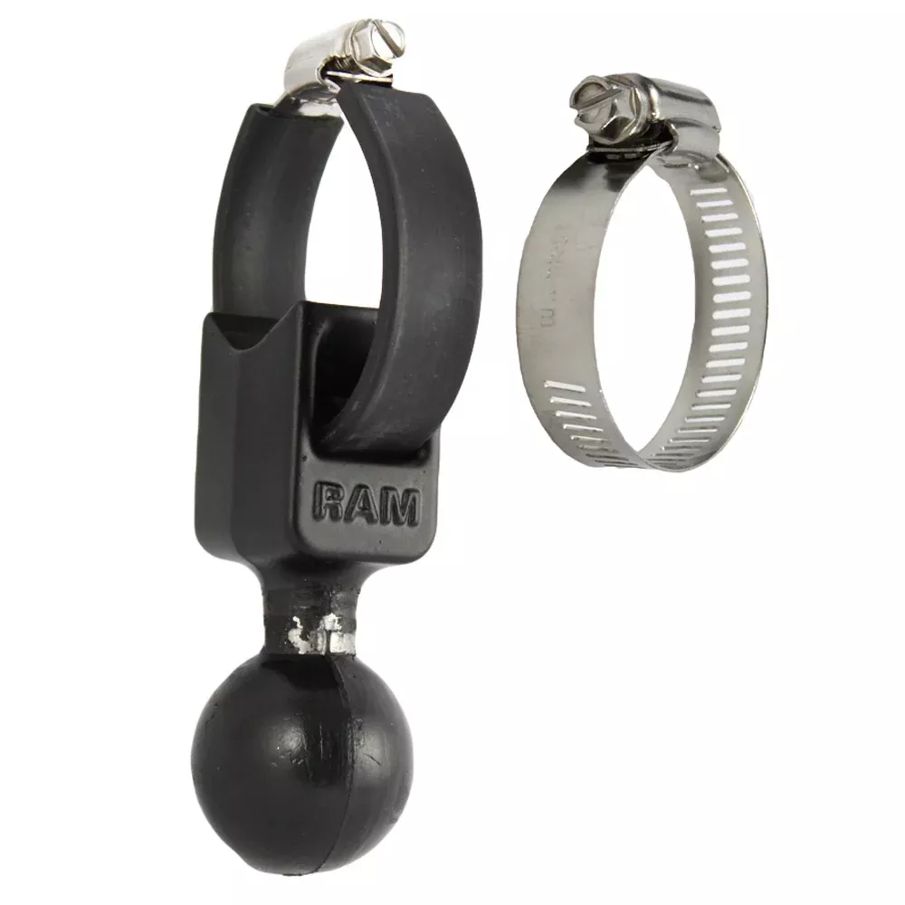 RAM Mount 1.5" Ball Base w/ Strap 0.5" - 2" Diameter
