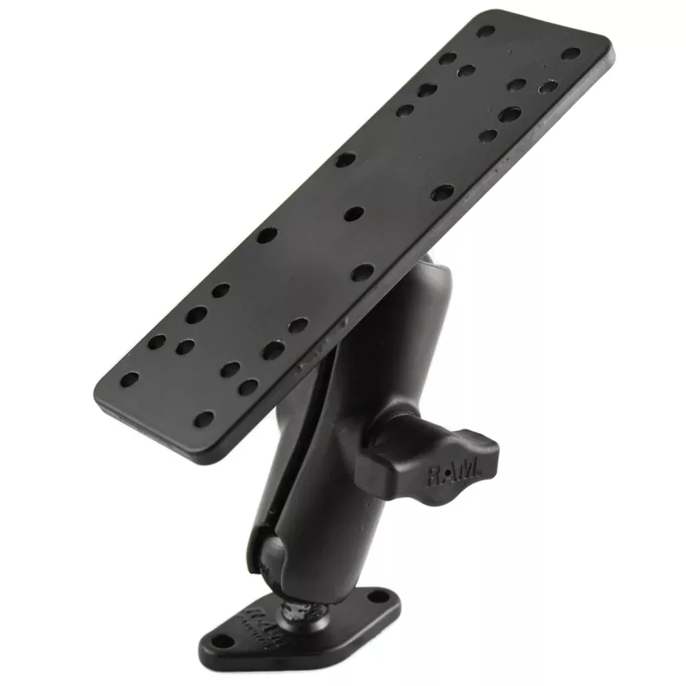 RAM Mount 1" Ball Mount w/6.25" X 2" Rectangle BaseDiamond Base