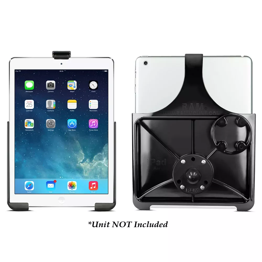 RAM Mount EZ-Rollr Model Specific Cradle w/Round Base Adapter for the iPad 5th Generation, Apple iPad Air 1-2iPad Pro 9.7
