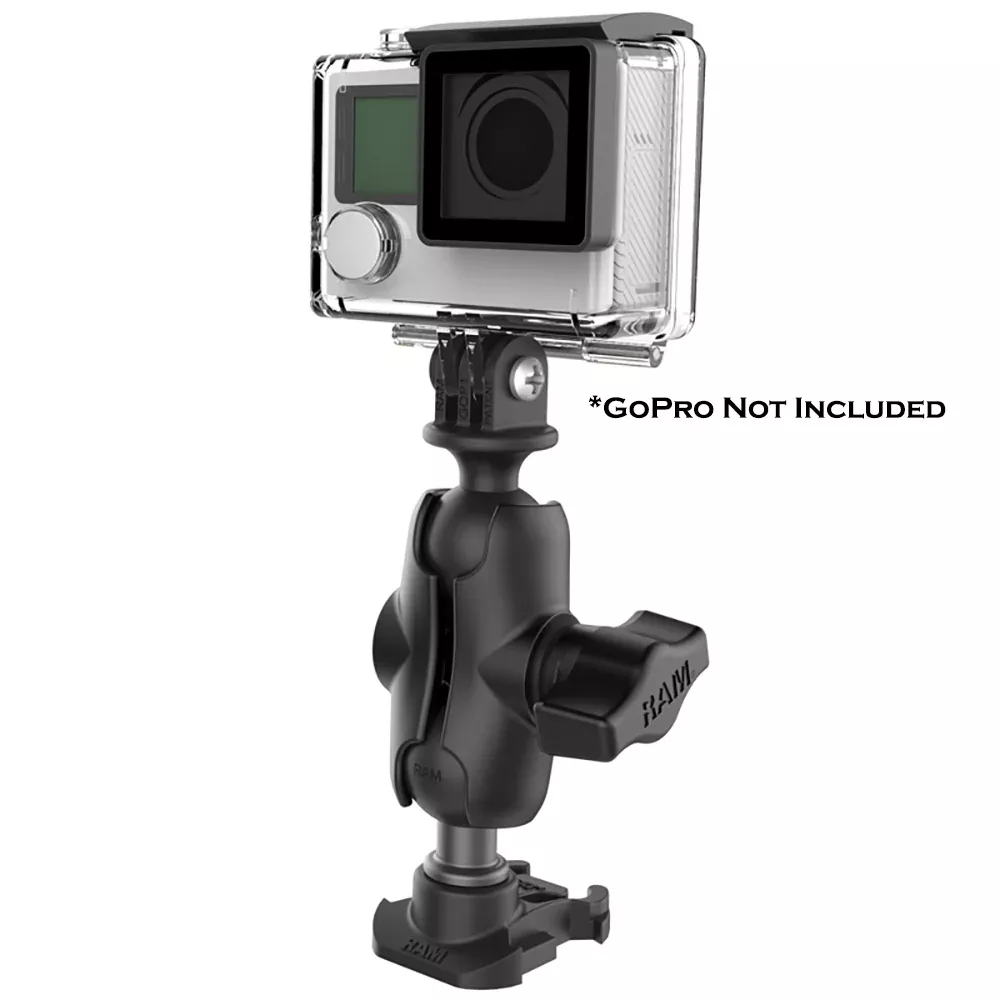 RAM Mount RAM 1" Ball Adapter for GoPro Bases with Short Arm and Action Camera Adapter