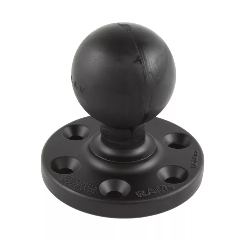 RAM Mount RAM Large Round Plate w/6-Hole PatternBall