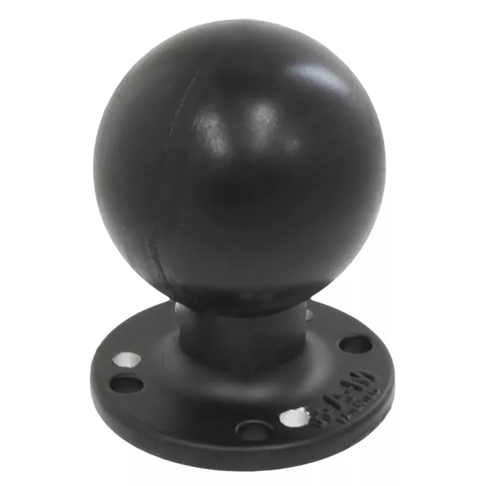 RAM Mount RAM Round Plate w/Ball - 2.25" - D Size Ball - Hole Plate