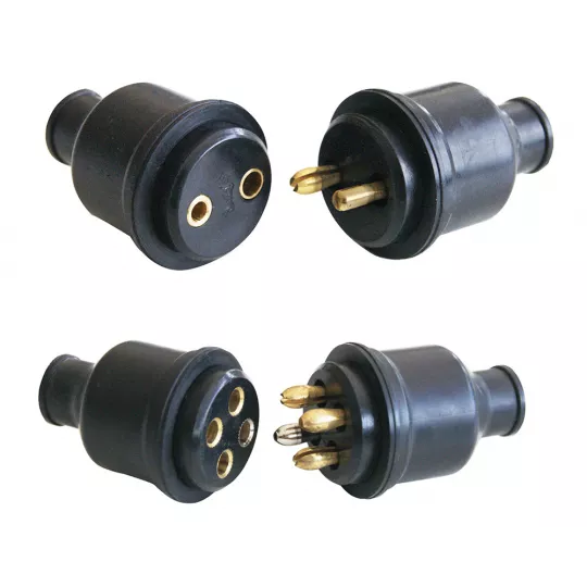 A.A.A. Rubber Plug And Socket Quadripolar