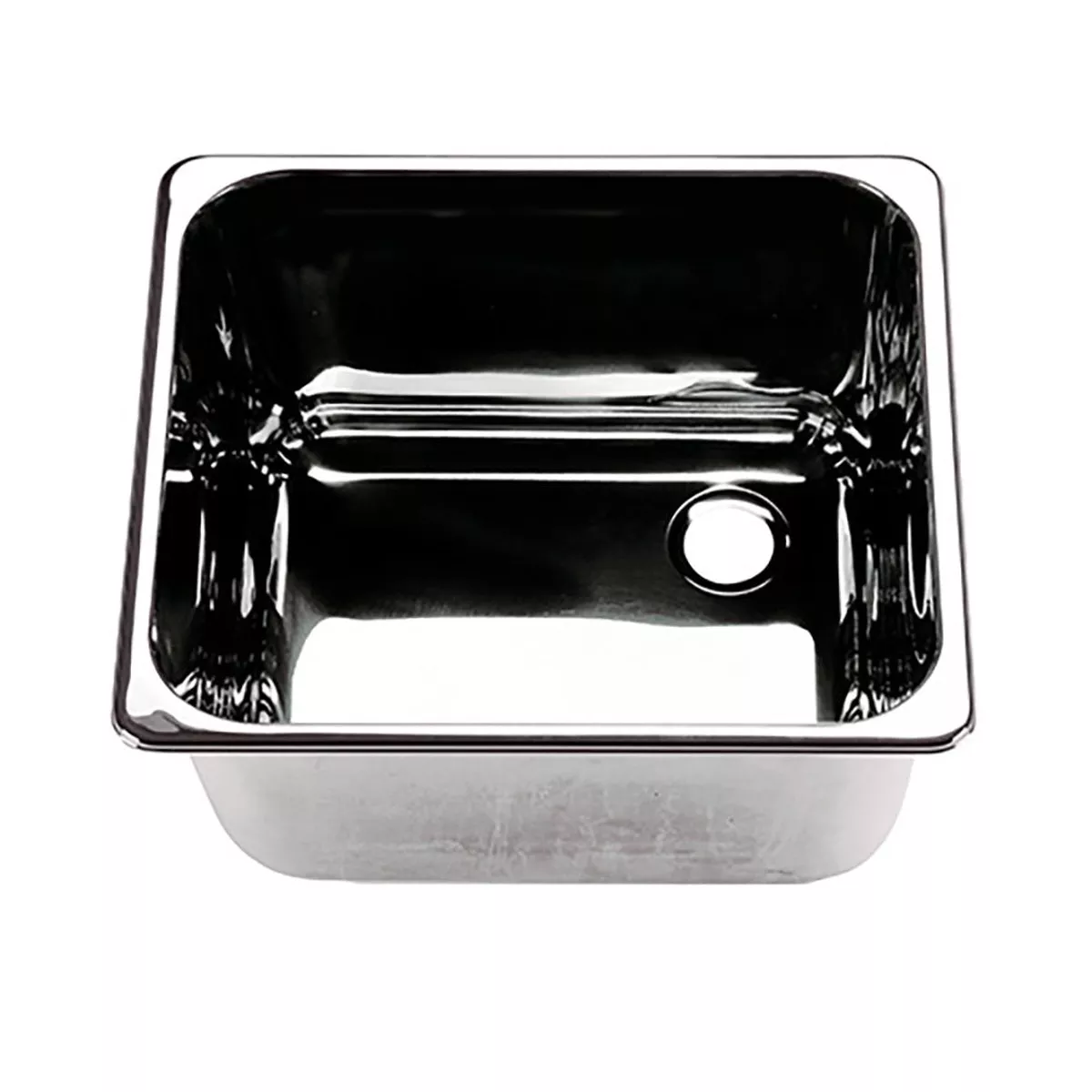 Scandvik Rectangular Sink Stainless Steel - Right Side Drain [10224]