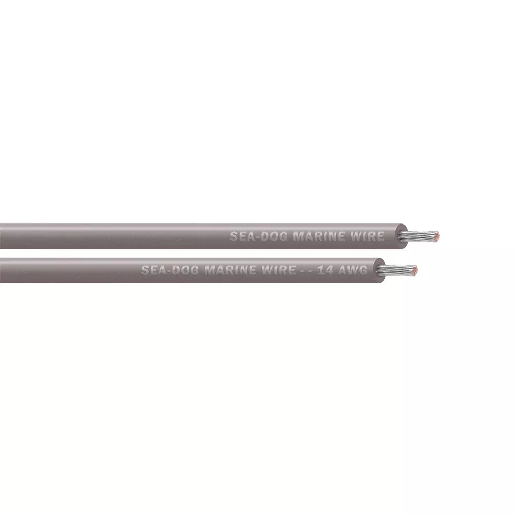 Sea-Dog 14 AWG Grey Primary Wire - 25' [8014110]
