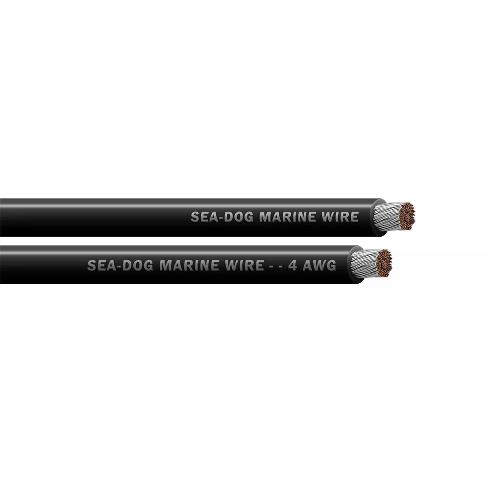 Sea-Dog 4 AWG Black Battery Cable - 50' [8004011]