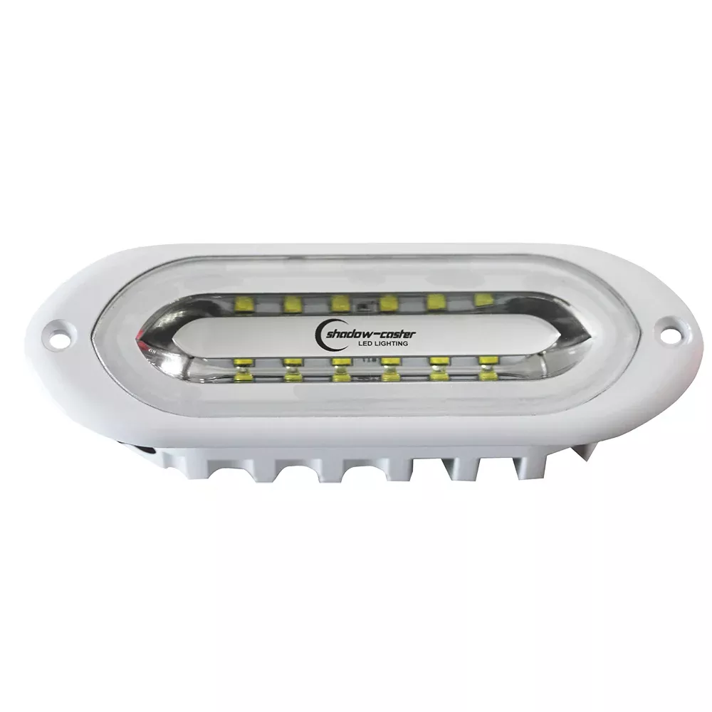 Shadow-Caster SCM-SL Series Flush Mount Spreader Light - White Housing - Full-Color