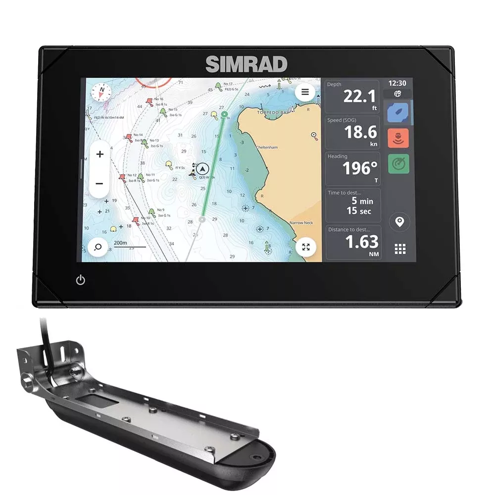 Simrad NSX 3007 7" Combo ChartplotterFishfinder w/Active Imaging 3-in-1 Transducer
