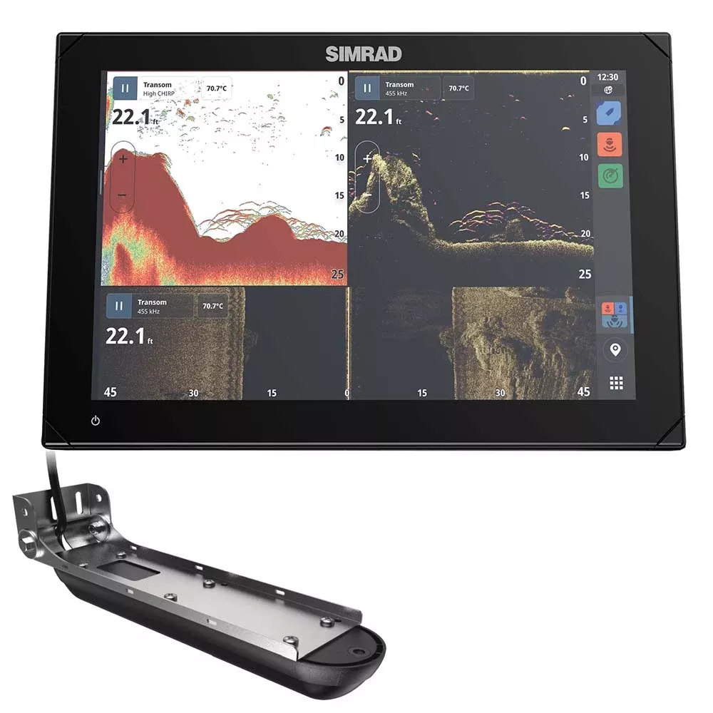 Simrad NSX 3012 12" Combo ChartplotterFishfinder w/Active Imaging 3-in-1 Transducer