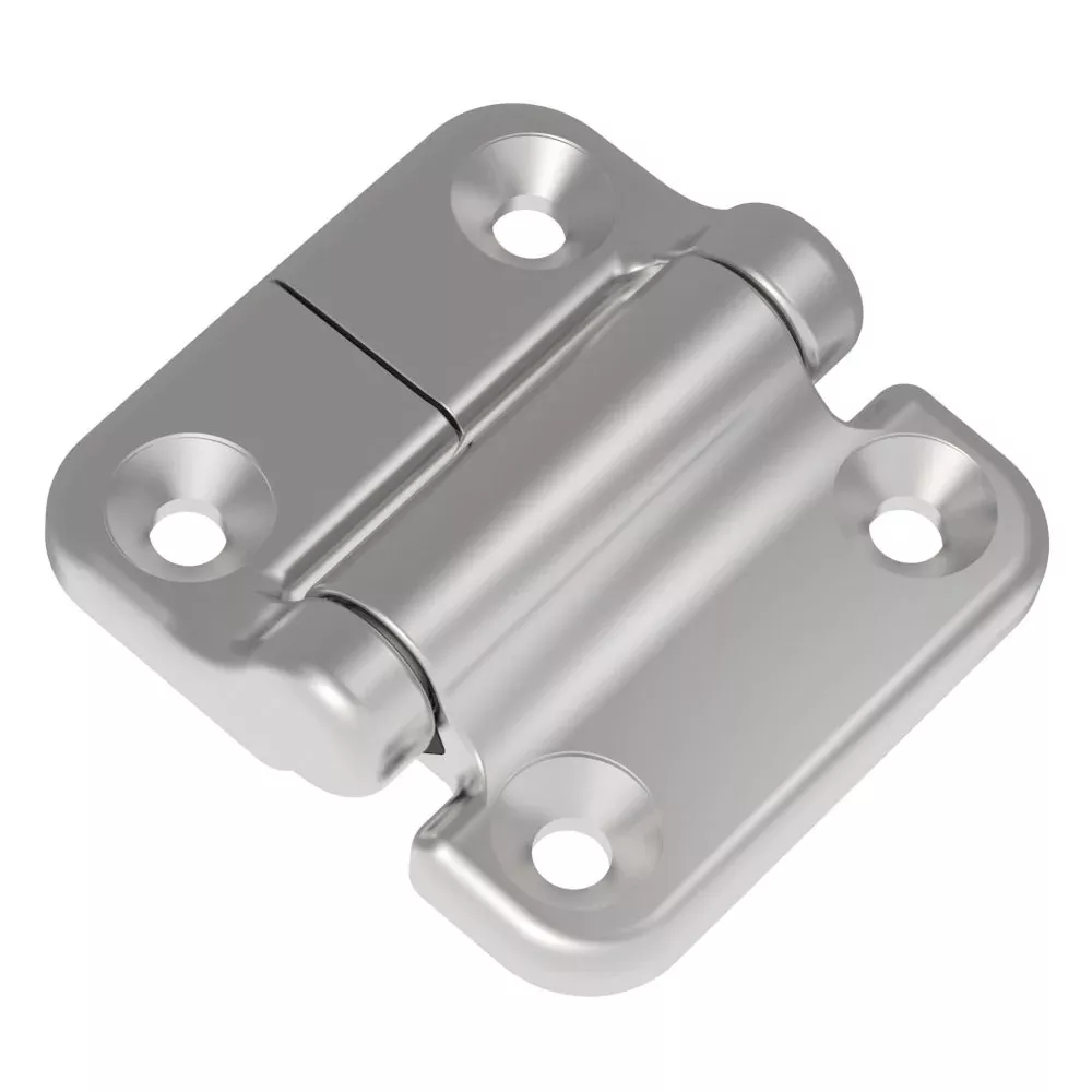 Southco Constant Torque Hinge Symmetric Forward Torque 0.9 N-m – Reverse Torque 0.9 N-m – Large Size – Stainless Steel 316 – Polished | E6-71-408S-85
