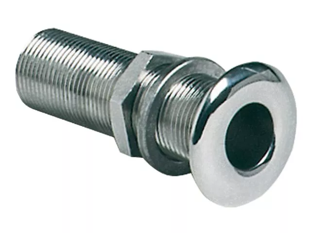 Stainless Steel Round Head Through-Hull Fitting – 3/8" to 2"