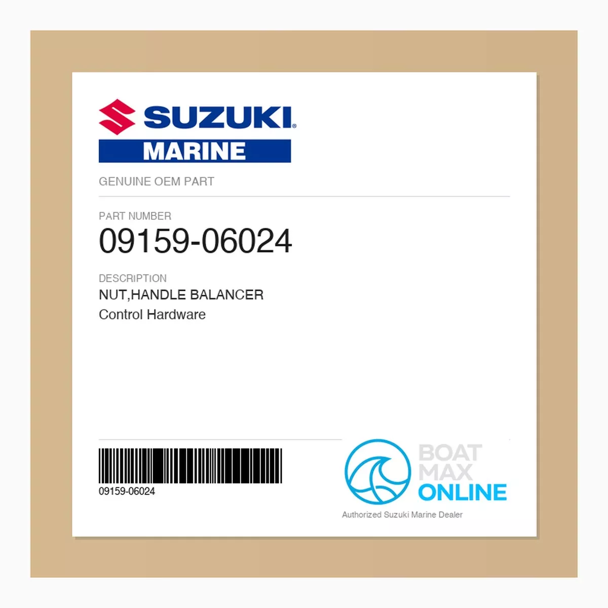 Suzuki OEM Handle Balancer Nut 09159-06024 | Control Hardware