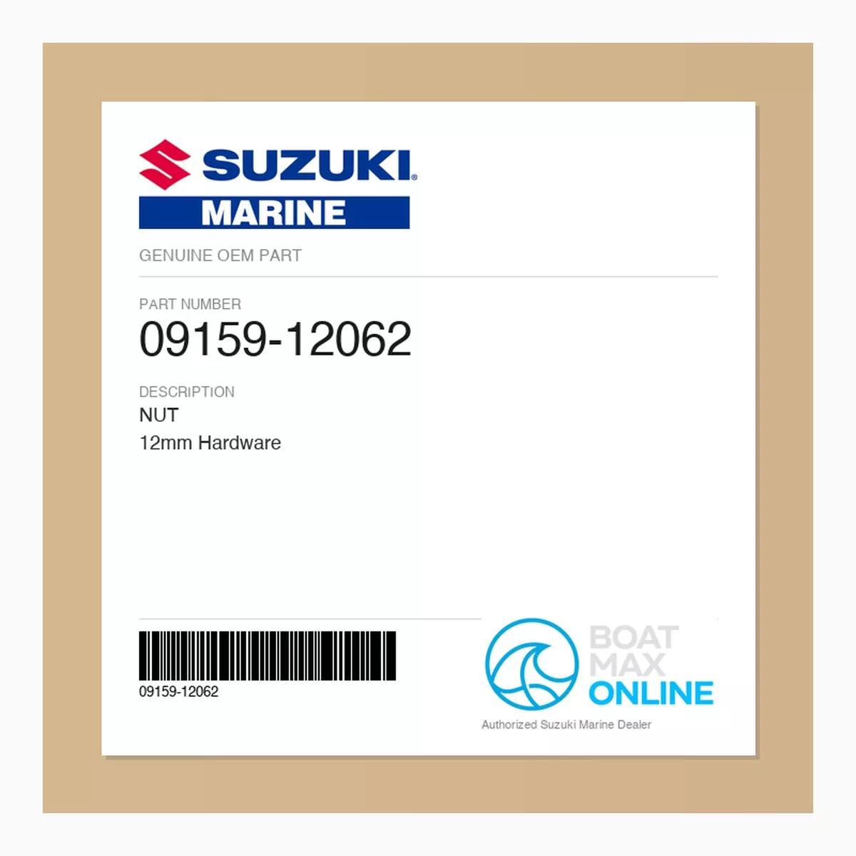 Suzuki OEM Nut 09159-12062 | 12mm Hardware