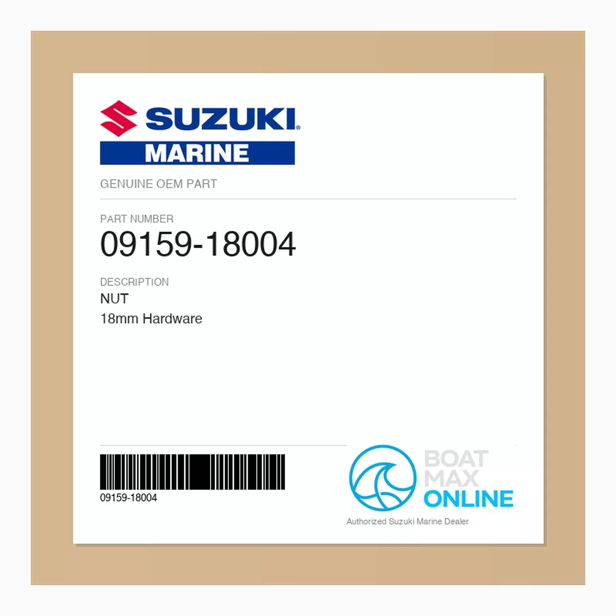 Suzuki OEM Nut 09159-18004 | 18mm Hardware