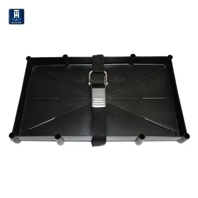 T-H Marine Battery Holder Tray with Stainless Steel Buckle For 31 Series Batteries